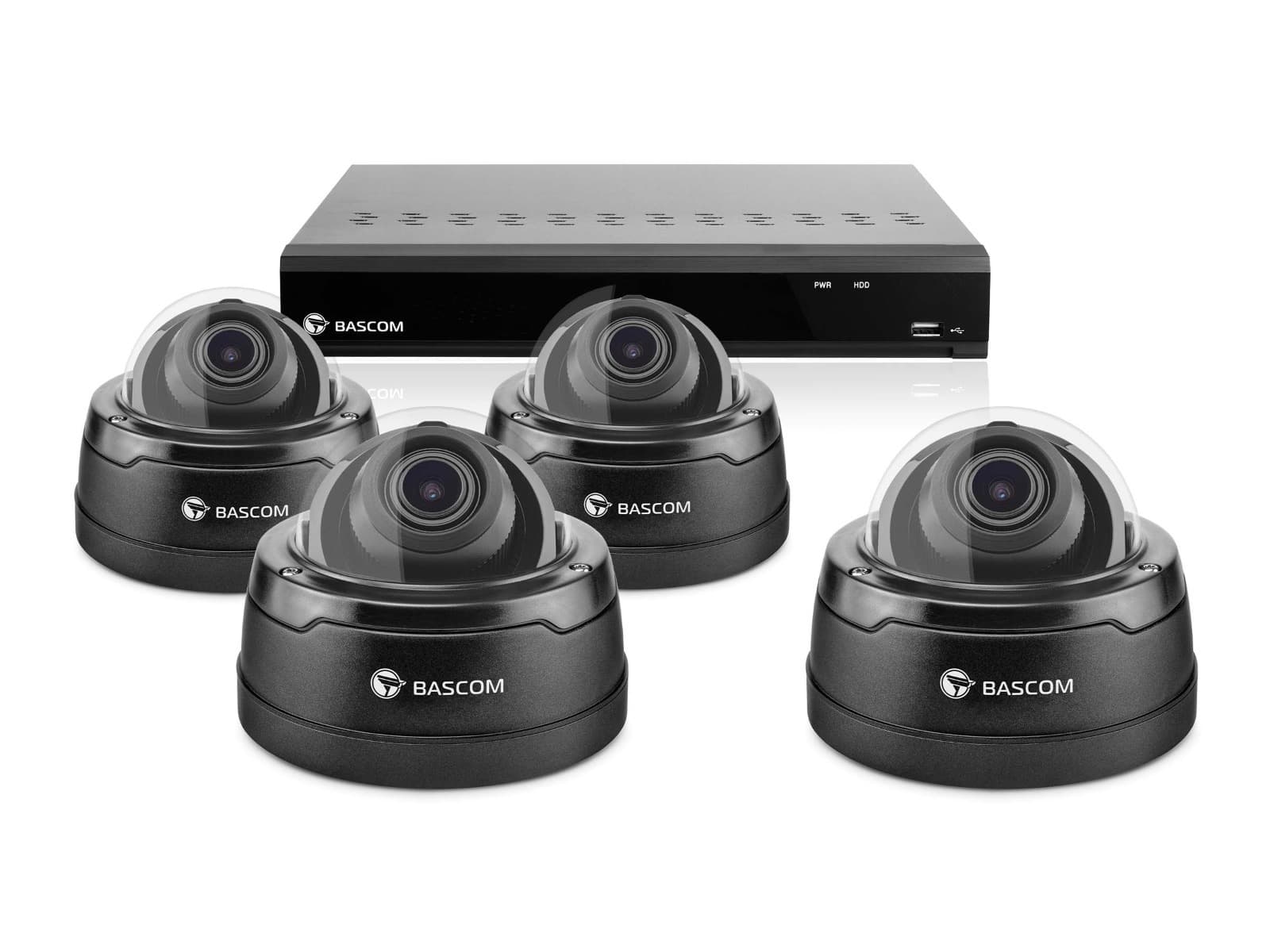 Bekabeld 4-dome-systeem PRO